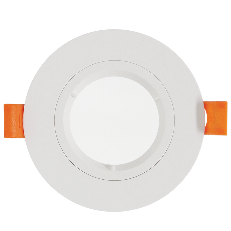 Polycarbonate Downlight with Clear Lens and Bayonet Lock, Straight, IP65 (DL128 WHITE)