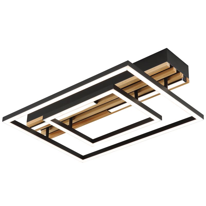 LED, Metal Ceiling Fitting with PVC Diffuser (CF619 BLACK)
