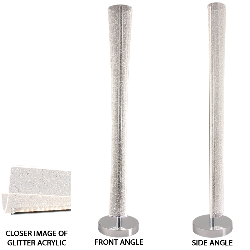 Polished Chrome and Acrylic Floor Lamp (SL438 CCT)
