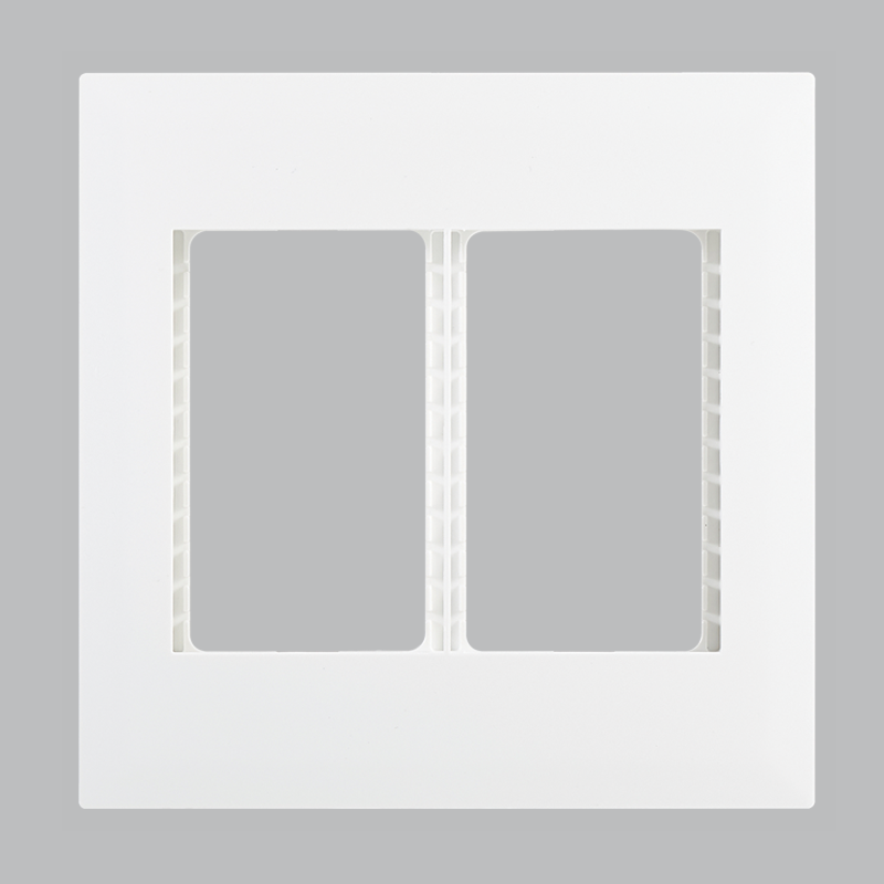 Double Grid Cover Plate for Triple Modules – 4 X 4 (ECP108 WHITE)