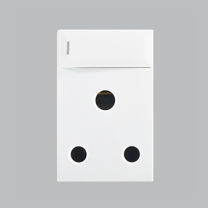 16A Switched RSA Socket – Vertical ( Triple Module ) (ECP114 WHITE)