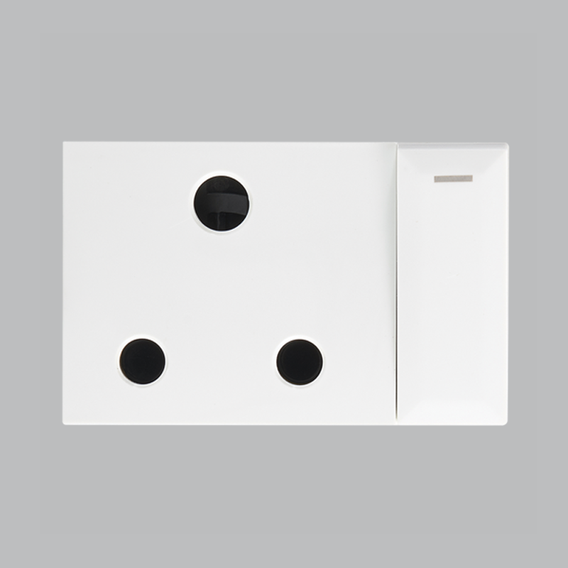 16A Switched RSA Socket – Horizontal ( Triple Module ) (ECP115 WHITE)