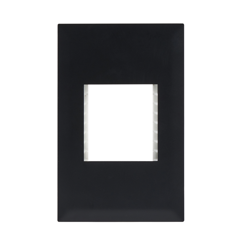 Double Module Cover Plate – 4 X 2 (ECP153 BLACK)