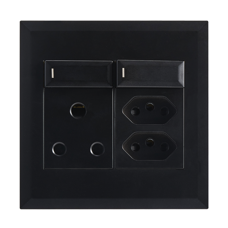 16A Socket with Switch, 2 x Slim RSA Sockets with Switch – 4 X 4 (EPL285 BLACK)