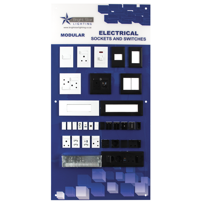 Display Board for Modular Plugs and Switches (DISPLAY BOARD FOR MODULAR PLUGS AND SWITCHES)