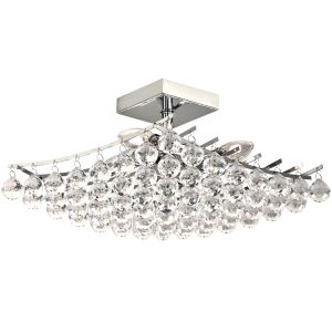 Polished Chrome with Acrylic Crystals (CF052 CHROME)