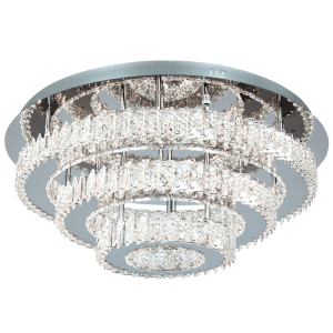 Stainless Steel LED Ceiling Fitting with K9 Crystals (CF056 LED)