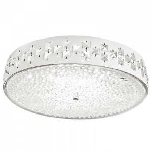 LED Ceiling Fitting with Glass and Crystals (CF118/24 LED)