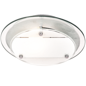 Mirror and Frosted Glass with Polished Chrome Clips (CF1362 CHROME)