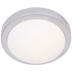 Silver Metal Base with White Glass (CF3008 SILVER)