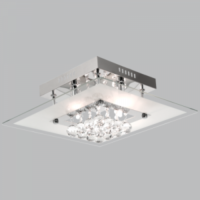Polished Chrome with Glass and Crystals (CF312/5 CRYSTAL)