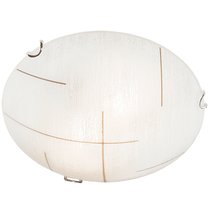 Frosted Patterned Glass with Polished Chrome Clips (CF3401 CHROME)