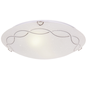 Frosted Patterned Speckled Glass (CF3505 CHROME)