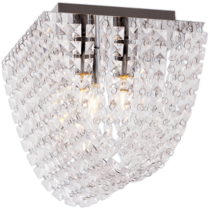 Polished Chrome with Clear Acrylic Crystals (CF643/3 CHROME)