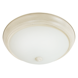 Metal Base with Frosted Glass (CF8207 FRENCH WHITE)