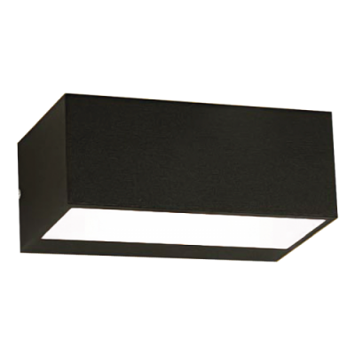 Die Cast Aluminium Bulkhead with Frosted Glass (BH082 BLACK)