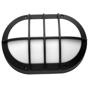 Die Cast Aluminium with Opal Polycarbonate Cover (BH090 BLACK)