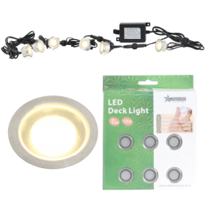 White LED Outdoor Deck Lighting (DL070 STAINLESS)