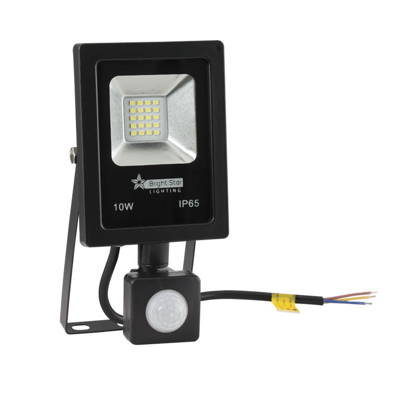 Die Cast Aluminium with Tempered Glass Lens and PIR Sensor (FL031 BLACK)