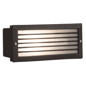Die Cast Aluminium Footlight with Frosted Glass (FT004 BLACK)
