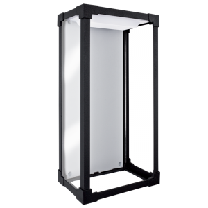 LED, Die Cast Aluminium with Opal Polycarbonate (L053 BLACK)