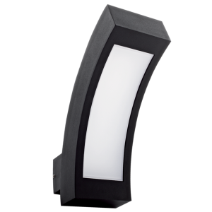 LED, Die Cast Aluminium with Opal Polycarbonate (L070 BLACK)