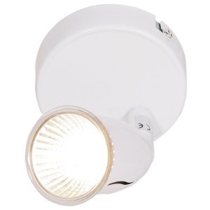 1 x 50W GU10 or GU10 LED or GU10 CFL ( Not Included ) (S049/1 WHITE)