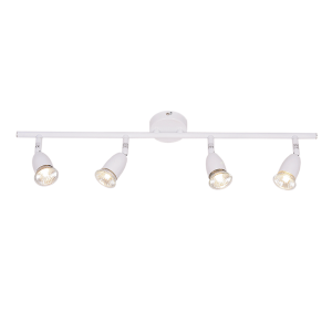 4 x 50W GU10 or GU10 LED or GU10 CFL ( Not Included ) (S049/4 WHITE)