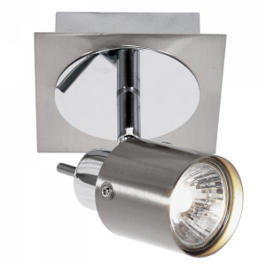Satin and Polished Chrome Spotlight (S050/1 SATIN CHROME)