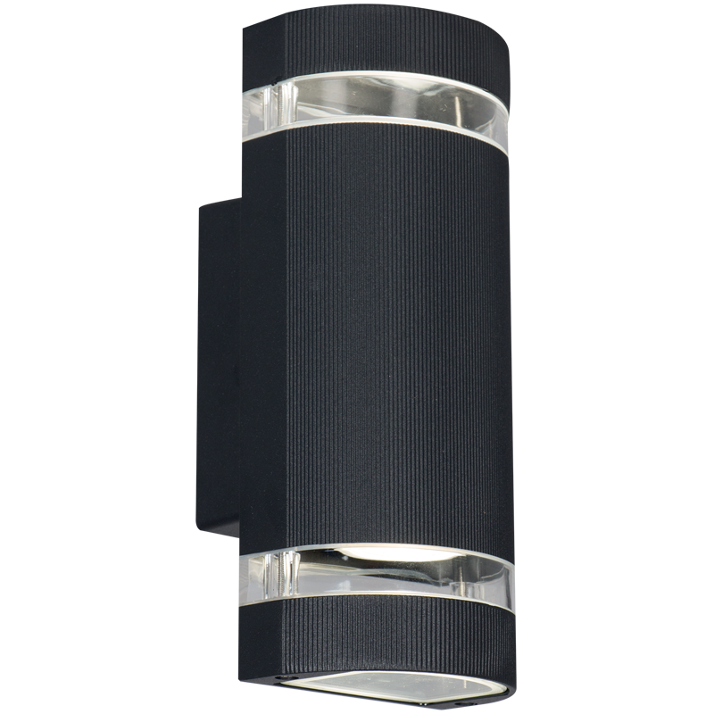 Die Cast Aluminium Wall Bracket with Glass (L123 BLACK)