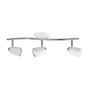 White and Polished Chrome Spotlight (S060/3 WHITE CHROME)