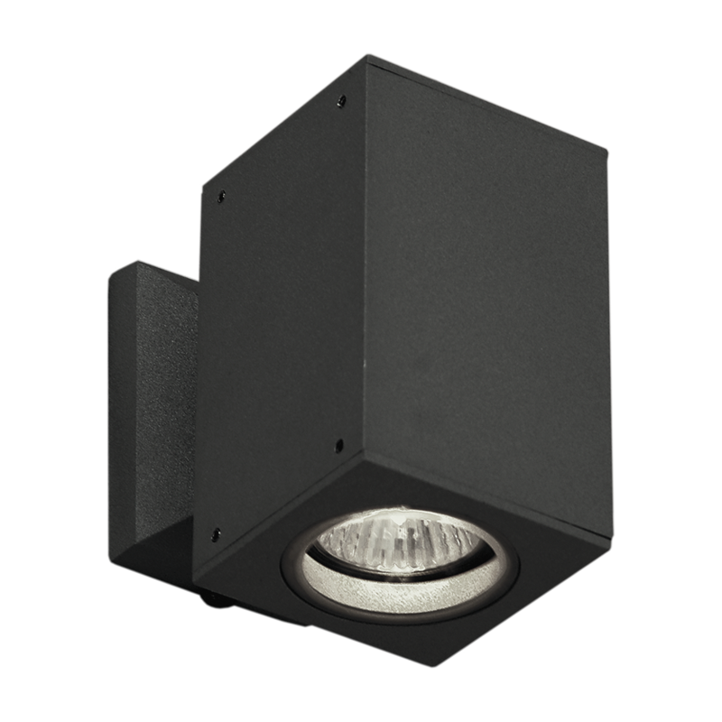 Square Die Cast Aluminium Wall Bracket (L127 BLACK)