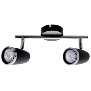 Black and Polished Chrome Spotlight (S064/2 BLACK)