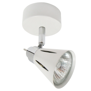 White and Polished Chrome Spotlight (S066/1 WHITE CHROME)