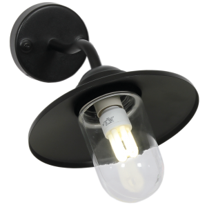 Metal with Clear Glass (L163 BLACK)