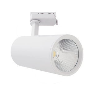 White LED Die Cast Aluminium and Polycarbonate Tracklight (S110/1 WHITE)