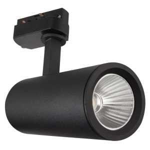 LED, Black Die Cast Aluminium and PMMA Tracklight (S109/1 BLACK)