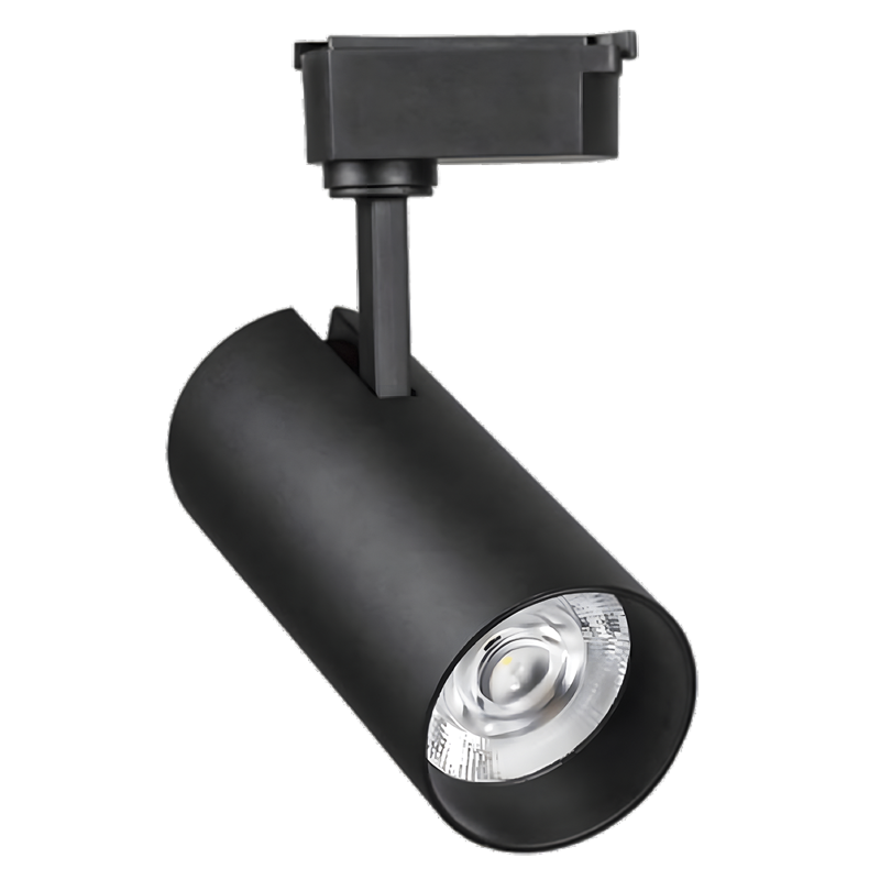 LED, Black Die Cast Aluminium and PMMA Tracklight, IP20 (S110/1 BLACK)