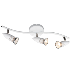 3 x 50W GU10 or GU10 LED or GU10 CFL ( Not Included ) (S150/3 WHITE)