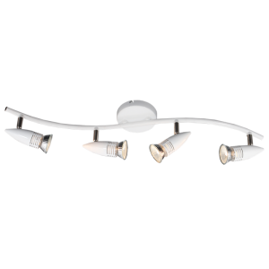 4 x 50W GU10 or GU10 LED or GU10 CFL ( Not Included ) (S150/4 WHITE)