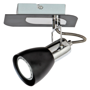 Black and Copper Spotlight (S156/1 BLACK CHROME)
