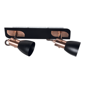 Black and Copper Spotlight (S156/2 BLACK COPPER)