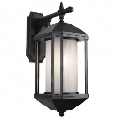 Down Facing Aluminium with Frosted Glass (L519 BLACK)