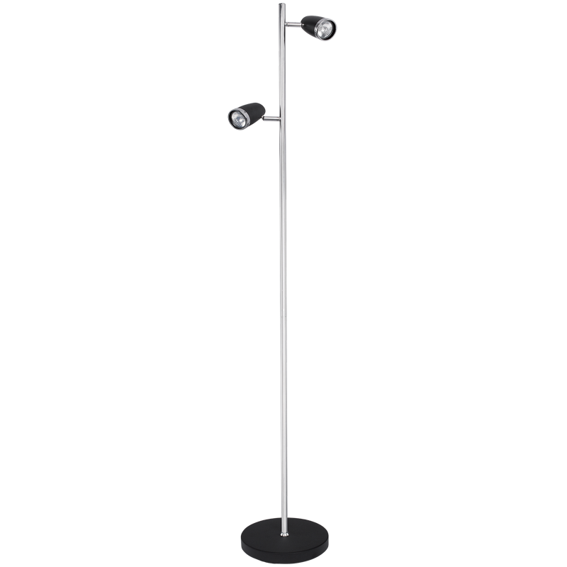 Black and Chrome Standing Lamp (SL019 BLACK)