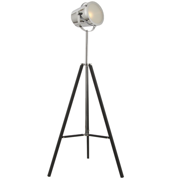 Polished Chrome Floor Lamp with Frosted Glass (SL034 CHROME)