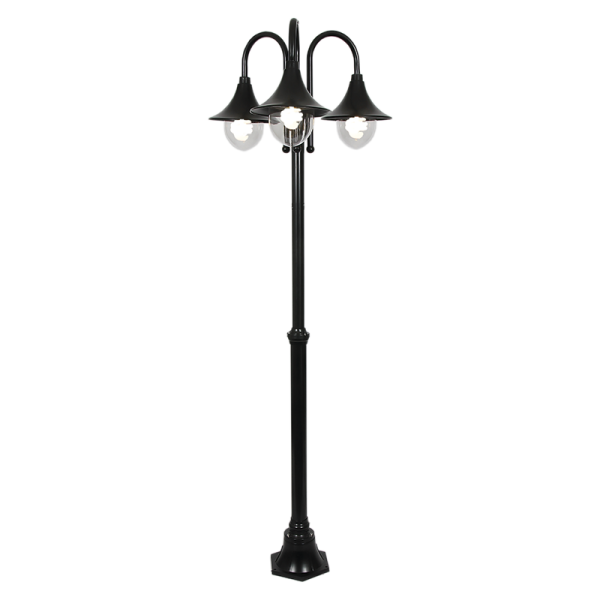 Aluminium with Clear Polycarbonate Cover (LFL019 BLACK)