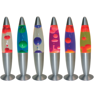 Lava Lamp with Silver Base (TL108)