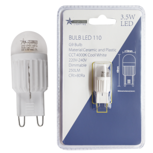 3.5W G9 LED Bulb (BULB LED 110, BULB LED 111)