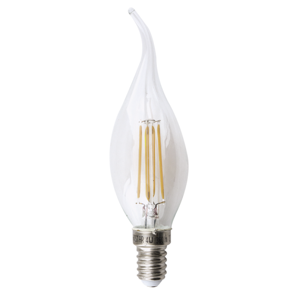 4W Warm White LED Filament Flame Bulb (BULB LED 129)