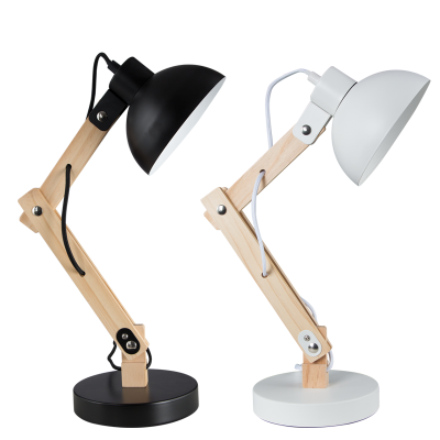 Metal and Wood Desk Lamp (TL193)